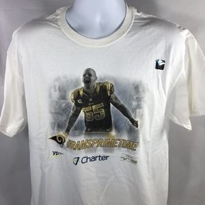 St Louis LA Rams Prime Time Charter NFL Football T Shirt XL Tee Short Sleeve